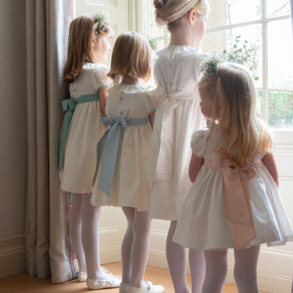Diana Special Occasion Dress with Lily of the Valley Hand Smocking Diana Special Occasion Dress with Lily of the Valley Hand Smocking