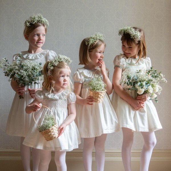 Diana Special Occasion Dress with Seashell Hand Smocking Diana Special Occasion Dress with Seashell Hand Smocking
