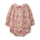 Jane Austen Romper with Raspberry Crumble Hand Smocking made with Liberty Poppies and Daisies Jane Austen Romper with Raspberry Crumble Hand Smocking made with Liberty Poppies and Daisies