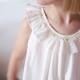 Memo Press x Smock London Girls Alice Dress Moonstone with Yellow Rose Hand Smocking Memo Press x Smock London Girls Alice Dress Moonstone with Yellow Rose Hand Smocking