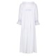 Bessie Coleman Women's Dress Moonstone Cotton with Cornflower Hand Smocking Bessie Coleman Women's Dress Moonstone Cotton with Cornflower Hand Smocking