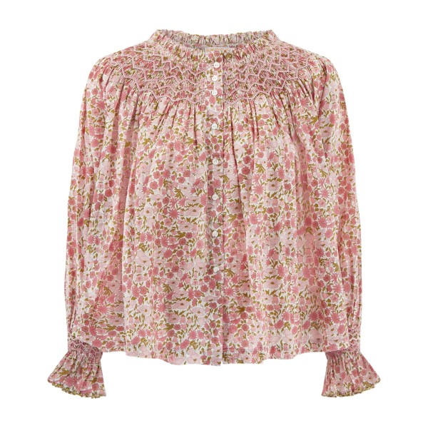 Cleopatra Blouse with Hedgerow Haze Hand Smocking made with Liberty Poppies and Daisies Edition 30 Cleopatra Blouse with Hedgerow Haze Hand Smocking made with Liberty Poppies and Daisies Edition 30